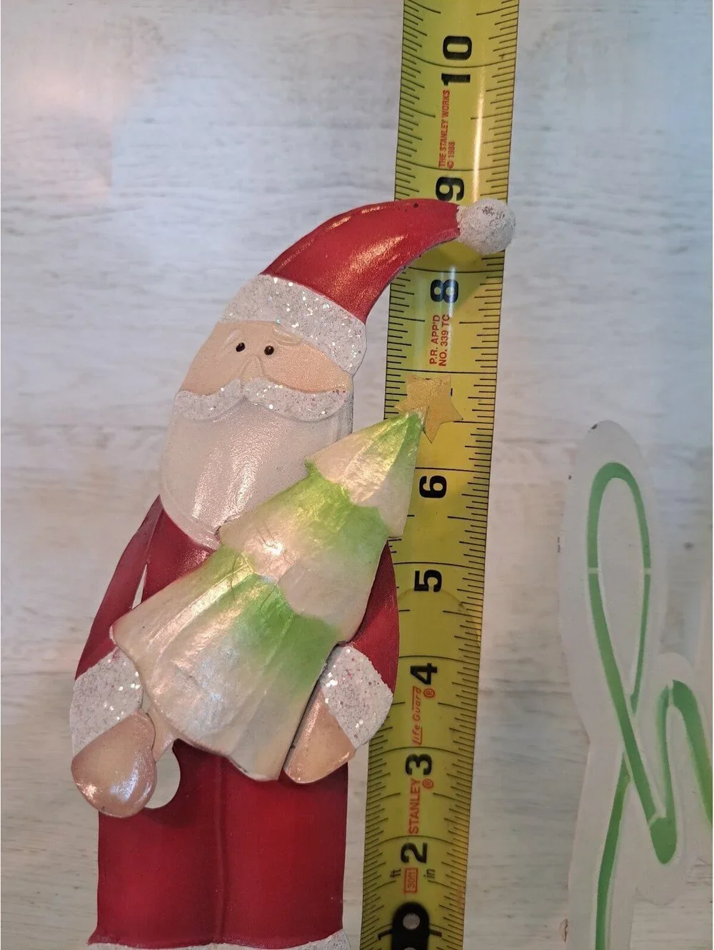 Santa Ho Ho Freestanding Palm Tree Tropical Costal Beach Christmas Holiday